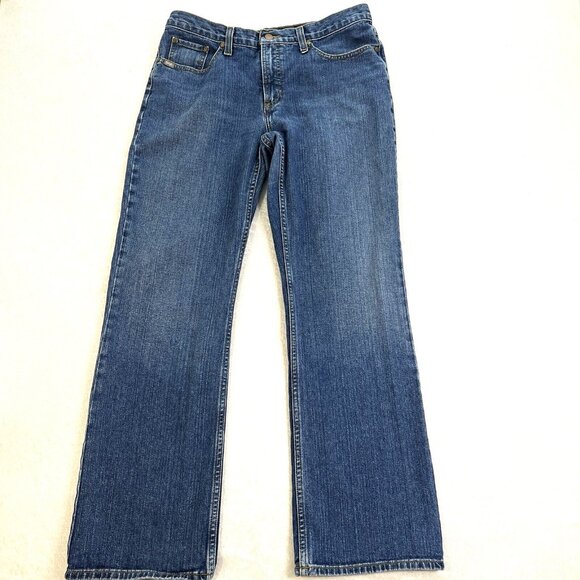 CRUEL GIRL Jeans Relaxed Fit Size 13 Wide Leg Mid Rise Blue Western Cowgirl - Picture 1 of 14